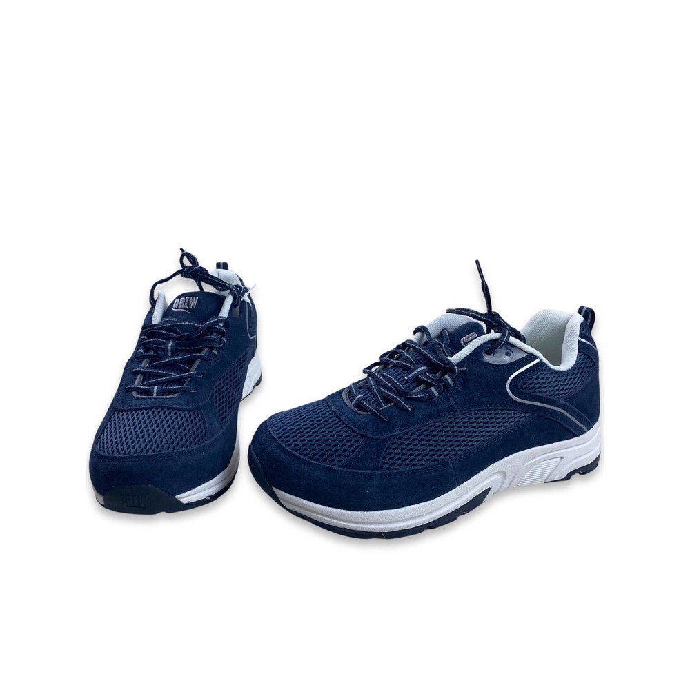 New in Box Drew Orthotic Sneakers Aaron Size 10.5 Wide in Navy Combo